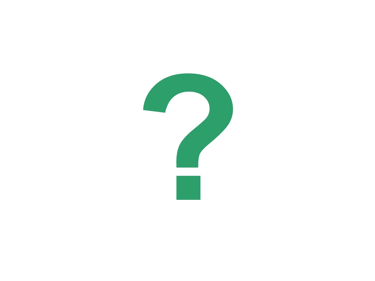 Green question mark for damage that doesn't fit the other categories
